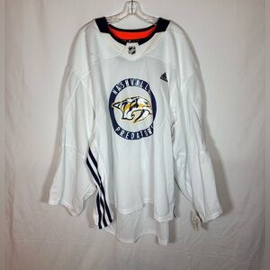 Adidas MiC Nashville Predators Practice Jersey Made In Canada Size 58G